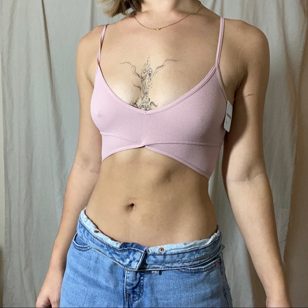 Free People Intimates Backless Bralette in Blush Pink size S/XS